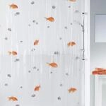 Spirella Anti-Schimmel Duschvorhang Goldfisch Anti-Bakteriell, waschbar, wasserdicht