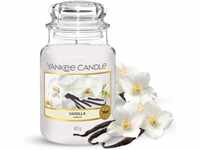 Yankee Candle große Duftkerze im Glas, Vanilla, Brenndauer bis zu 150 Stunden