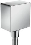 hansgrohe FixFit - eckiger Wandanschluss mit R&uuml;ckflussverhinderer, Schlauchanschluss