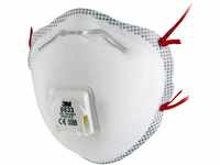 3M Atemschutzmaske 8833, FFP3-Feinstaub-Maske mit Ventil für reduzierte