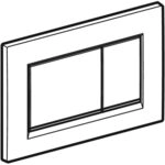 Geberit Sigma 30 Dr&uuml;ckerplatte Wei&szlig; Gl&auml;nzend/Goldeffekt/Wei&szlig; f&uuml;r UP720, UP320,
