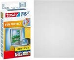 tesa Insect Stop Sun Protect Fliegengitter Fenster - Insektenschutz mit Blend- &