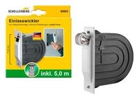 Schellenberg 50603 Rolladen Gurtwickler Unterputz Set, System Mini, Lochabstand 11,8