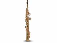 Roy Benson Bb Sopran Saxophon MOD.SS-302 gerade Form lack., inkl. leichtem