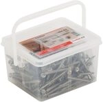 fischer Terrassenschrauben 5,0 x 60 in der Box, 200 Edelstahlschrauben mit...
