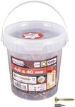 Connex Universalschrauben 4,0 x 40 mm - 500 St&uuml;ck im Set - Senkkopf -...