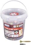Connex Universalschrauben 5,0 x 80 mm - 175 St&uuml;ck im Set - Senkkopf -...