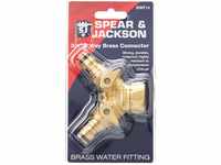 Spear & Jackson BWF14 3/4" 2-Wege-Messing-Wasserhahnverbinder, 19 mm (3/4 Zoll)