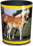 L&auml;ufer 26557 Papierkorb Pferd und Fohlen, 13 Liter M&uuml;lleimer, perfekt f&uuml;r das