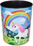 L&auml;ufer 26664 Papierkorb Einhorn, 13 Liter M&uuml;lleimer, perfekt f&uuml;r das Kinderzimmer,