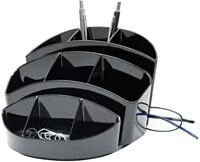 Wedo 24575501 Butler Rotondo (rund, 9 F&auml;cher, Briefablage und Zettelfach), schwarz