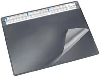 L&auml;ufer 47656 Durella Soft Schreibtischunterlage mit transparenter Auflage und