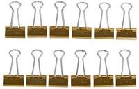 MAUL Foldback Klemmer mauly&reg; gold 12 St&uuml;ck 19 mm f&uuml;r B&uuml;ro Schule