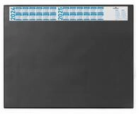 Durable Schreibunterlage mit Jahreskalender, transparent, schwarz, 720401
