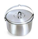 Tatonka Edelstahltopf Family Pot 6,0 L - Gro&szlig;er Edelstahl-Kochtopf mit 6l Volumen,