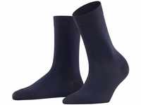FALKE Damen Socken Cotton Touch W SO Baumwolle einfarbig 1 Paar, Blau (Dark Navy
