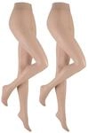 Hudson Damen Strumpfhosen Simply 20 To Go 2-Pack hochelastisch 20 DEN Paloma 0052
