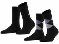 Burlington Damen Socken Everyday Mix 2-Pack W SO Baumwolle gemustert 2 Paar,...