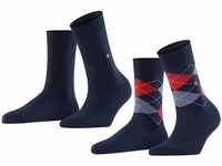 Burlington Damen Socken Everyday Mix 2-Pack W SO Baumwolle gemustert 2 Paar,...