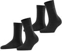 ESPRIT Damen Socken Basic Easy Multipack W So Baumwolle einfarbig 2 Paar, Grau