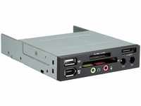 SilverStone SST-FP35B - Front Panel 3.5" Kartenleser mit USB/1394/eSATA und