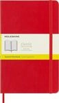 Moleskine Notizbuch mit karierten Seiten, Rot (Scarlatto), Gro&szlig;, 13 x 21 cm