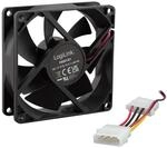 LogiLink FAN101 Geh&auml;usel&uuml;fter 80 x 80 x 25 mm, schwarz