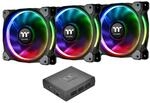 Thermaltake Riing Plus 14 RGB LED (mit Software, 3er Set) Geh&auml;usel&uuml;fter
