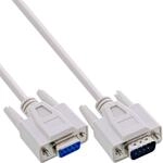 InLine 12211 Serielle Verl&auml;ngerung, 9pol Stecker / Buchse, vergossen, 1:1...
