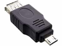 InLine 31600 Micro-USB Adapter, Micro-A Stecker an USB A Buchse, 1 x Micro-USB