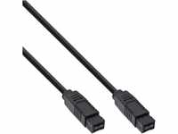 InLine 39902 FireWire Kabel, IEEE1394 9pol Stecker / Stecker, schwarz, 1,8m