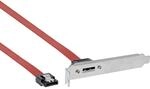 1x eSATA Port Slotblech Slotblende Slot Blech Blende 1x e-SATA extern s-ATA SATA