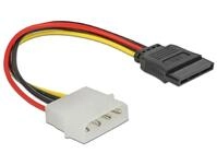 Delock Stromkabel 60100 SATA HDD 15 Pin > 4 Pin Stecker &ndash; gerade, Buchse-Stecker,