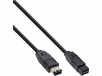 InLine 36903 FireWire Kabel, IEEE1394 6pol Stecker zu 9pol Stecker, schwarz, 3m