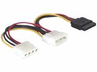 DeLock 60103 Kabel Power SATA HDD > 2x 4pin Stecker/Buchse Netzkabel intern 1 x...