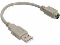 Intos USB Adapterkabel USB-PS/2 USB-A/Stecker - mDIN6/Buchse 0.20 m
