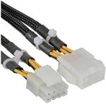 InLine Strom Verl&auml;ngerung intern, 2x4pol Stecker zu 8pol Buchse, Mainboard,...