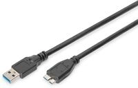 DIGITUS USB 3.2 Gen1 Kabel &ndash; 1 m &ndash; USB-A zu Typ Micro B &ndash; 5 Gbit/s | Typ-A