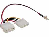 Adapter Kabel Lüfter 5.25 Stecker auf Buchse 0.15m