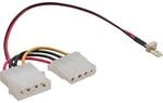 Adapter Kabel L&uuml;fter 5.25 Stecker auf Buchse 0.15m