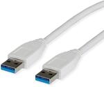 VALUE USB 3.2 Gen 1 Kabel, Typ A-A, wei&szlig;, 3 m
