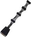 SilverStone SST-CP06-E4 - SATA Adapter Kabel, 1 auf 4 SATA Stecker (Super Flexibel),