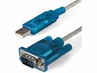 StarTech.com USB 2.0 auf Seriell Adapter Kabel - USB zu RS232 / DB9...
