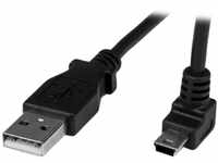 StarTech.com 1m USB auf Mini USB Anschlusskabel 90° gewinkelt - USB A zu Mini B