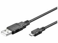 InLine 31715W Micro-USB 2.0 Kabel, USB-A Stecker an Micro-B Stecker, weiß, 1,5m