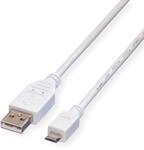 VALUE USB 2.0 Kabel, USB A ST - Micro USB B ST, 3,0m