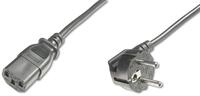 DIGITUS Netz-Anschlusskabel - 1.8 m - CEE 7/7 (Typ-F) 90&deg; auf C13 - Stecker /...