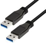 LogiLink CU0040 - USB 3.0 Anschlusskabel (USB-A Stecker zu USB-A Stecker) mit