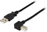 StarTech.com 1m USB 2.0 A auf B Kabel links gewinkelt - St/St - USB Druckerkabel