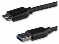 StarTech.com 50cm schlankes SuperSpeed USB 3.0 A auf Micro B Kabel, St/St, USB...